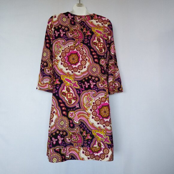 Jude Connally Floral Paisley Dress Megan Floral Paisley Print Size Medium - Picture 3 of 5